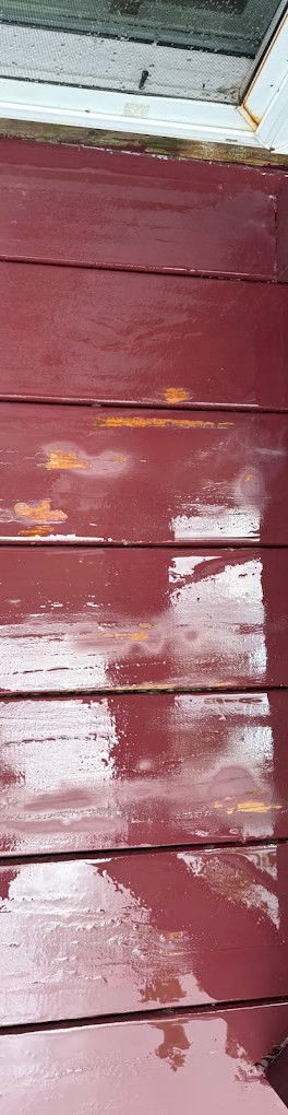 Deck boards after cleaning