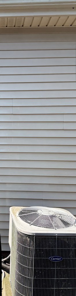 Siding close-up after cleaning
