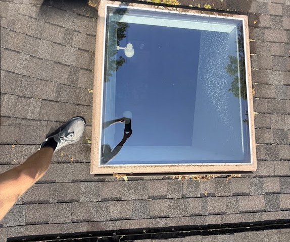 Exterior window after cleaning